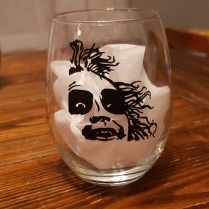 Handmade stemless wine glass